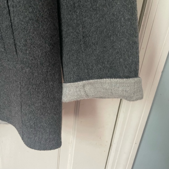 Talbots Double Faced Wool Blazer Size 10 Gray Office Work Career Professional - Picture 7 of 12